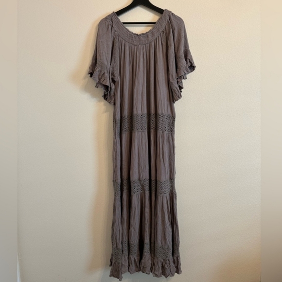 Free People Mauve Boho Maxi Dress - Picture 3 of 11